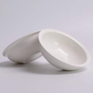 Set of 2 ceramic food water bowls for raised feeder